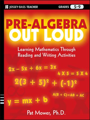 cover image of Pre-Algebra Out Loud